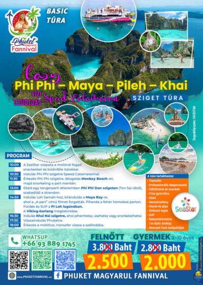 LAZY Phi Phi - Maya - Pileh - Khai – vízi csúszdás catamaran