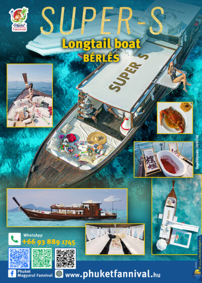 PRIVÁT Hajóbérlés – SuperYacht Super S Longtail Boat