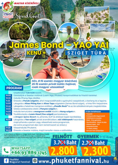 <strong style="color: red;">2026/06/23</strong> <br>James Bond – Khai magyar kísérővel