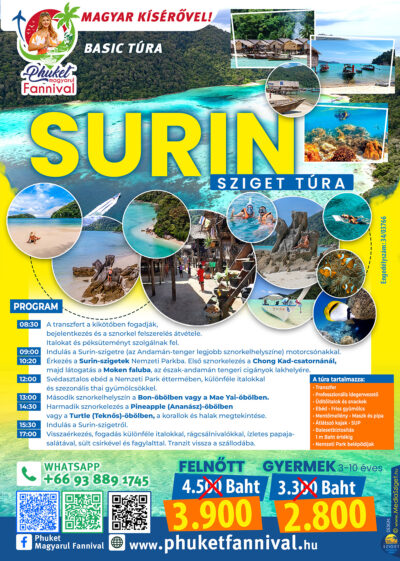 <strong style="color: red;">2026/04/19</strong> <br>SURIN magyar kísérővel [6G-04-19]